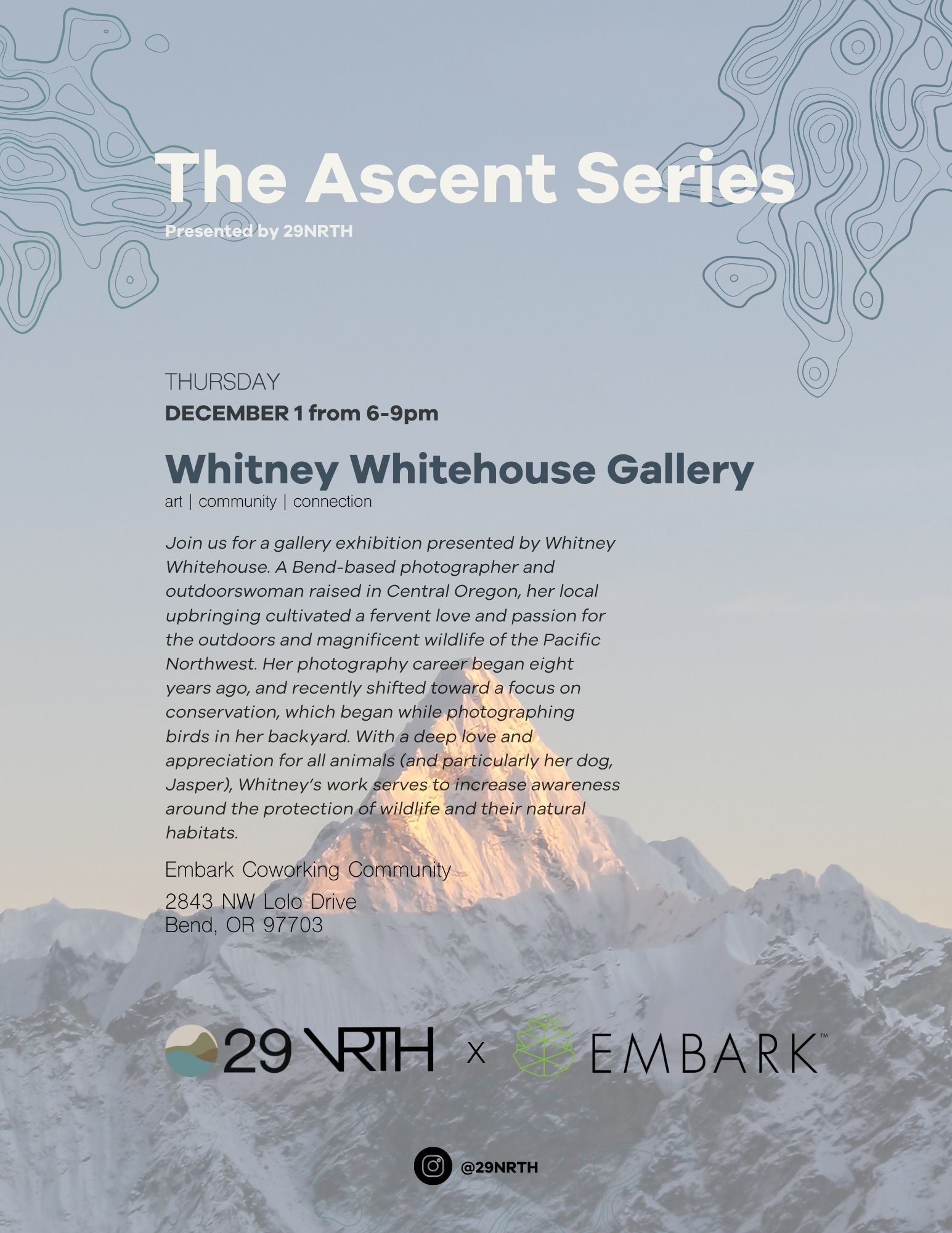 The Ascent Series @ Embark – Whitney Whitehouse Gallery